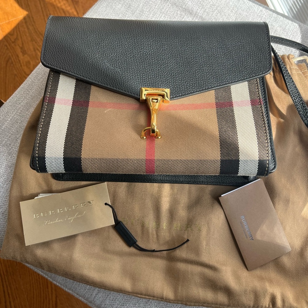 SOLD! Burberry Black Macken Bag